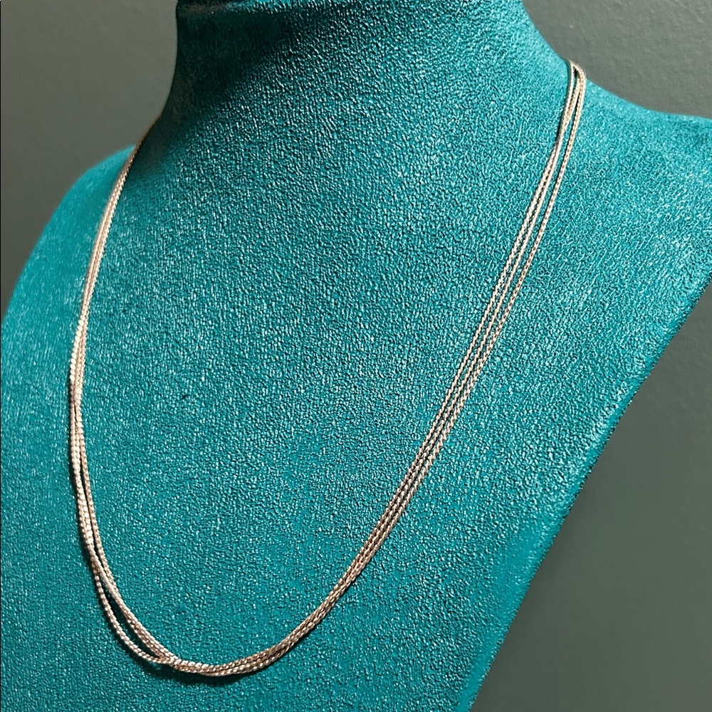 Silver Smooth Rope Necklace - Picture 5 of 6
